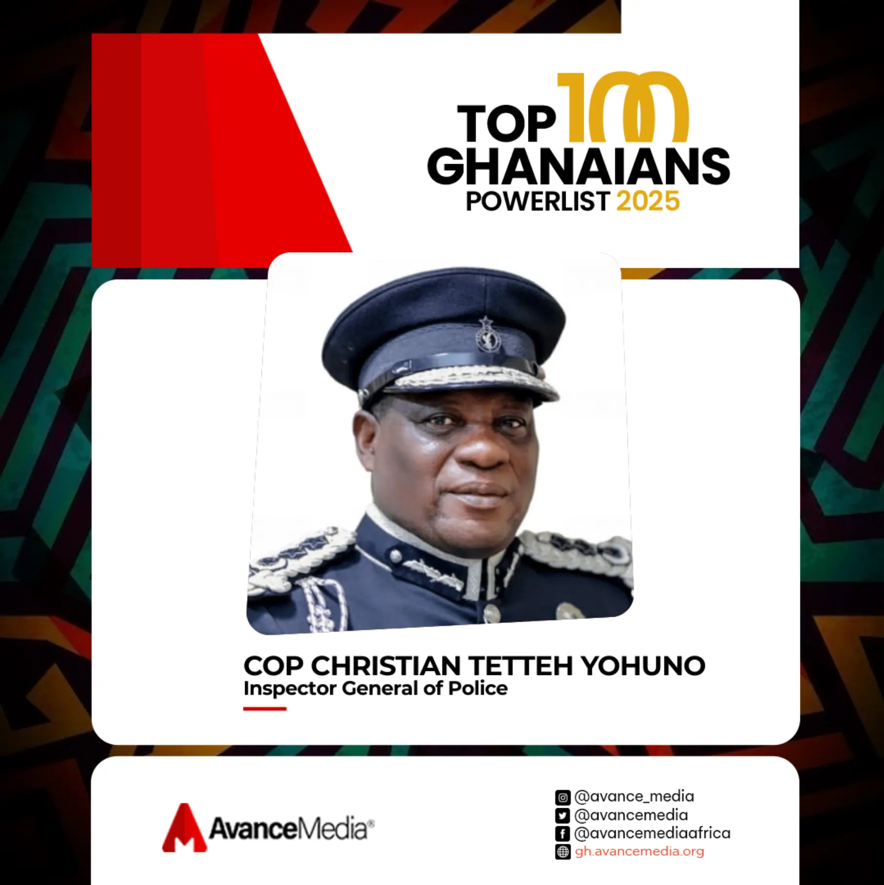 COP CHRISTIAN TETTEH YOHUNO